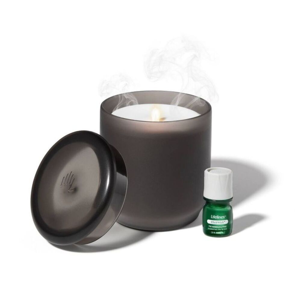 Lifelines -  Flameless Candle Diffuser Oil Aromathera Charcoal